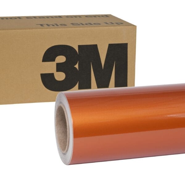 Roll of 3M 1080-G344 Gloss Liquid Copper Wrap Film