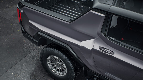 3M Protection Wrap Film PWF-G61 Gloss Nardo Gray render on a Hummer